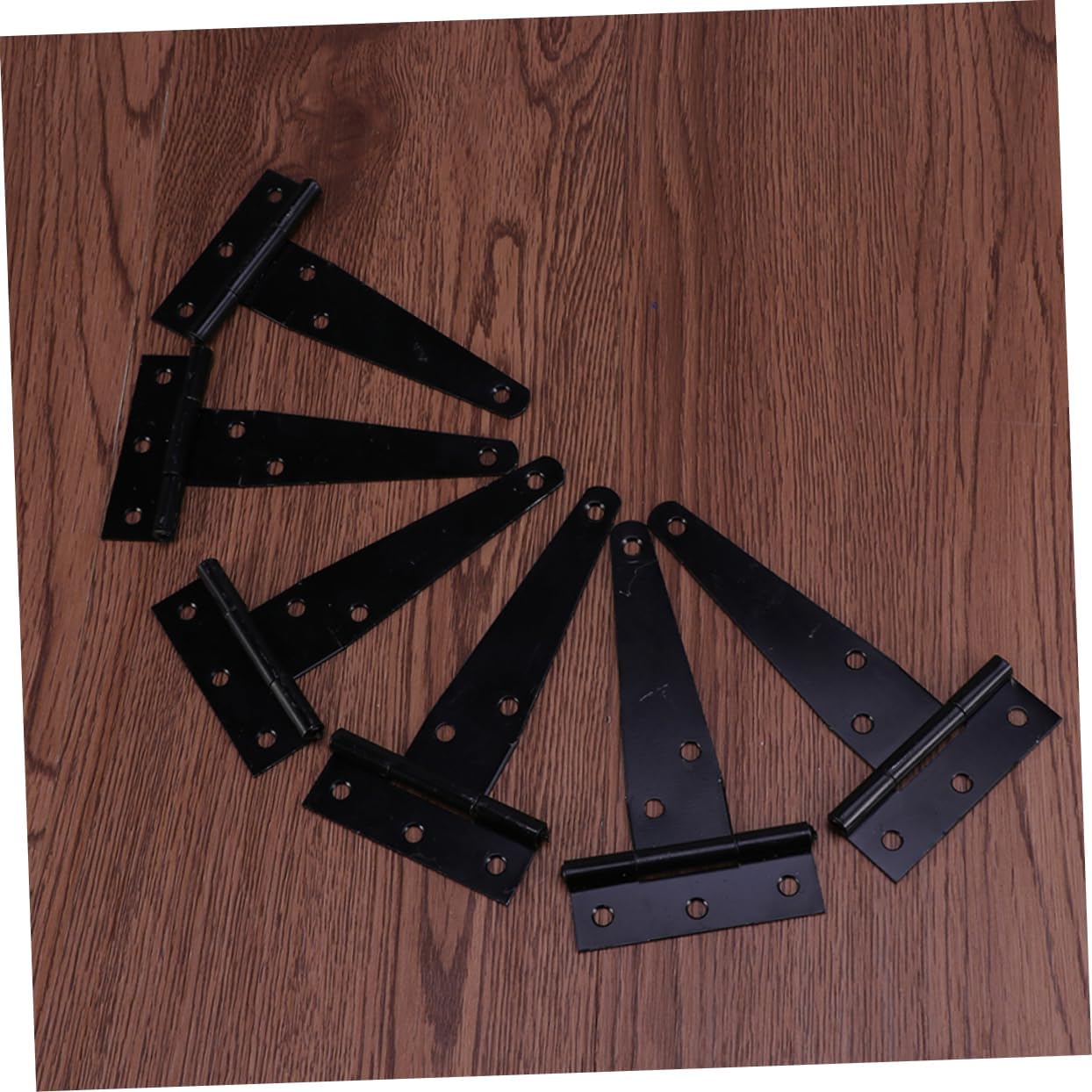 balacoo 24pcs Shape Hinges Heavy Duty Residential Door Hinge Kit Coating for Gates Sheds Flat Included