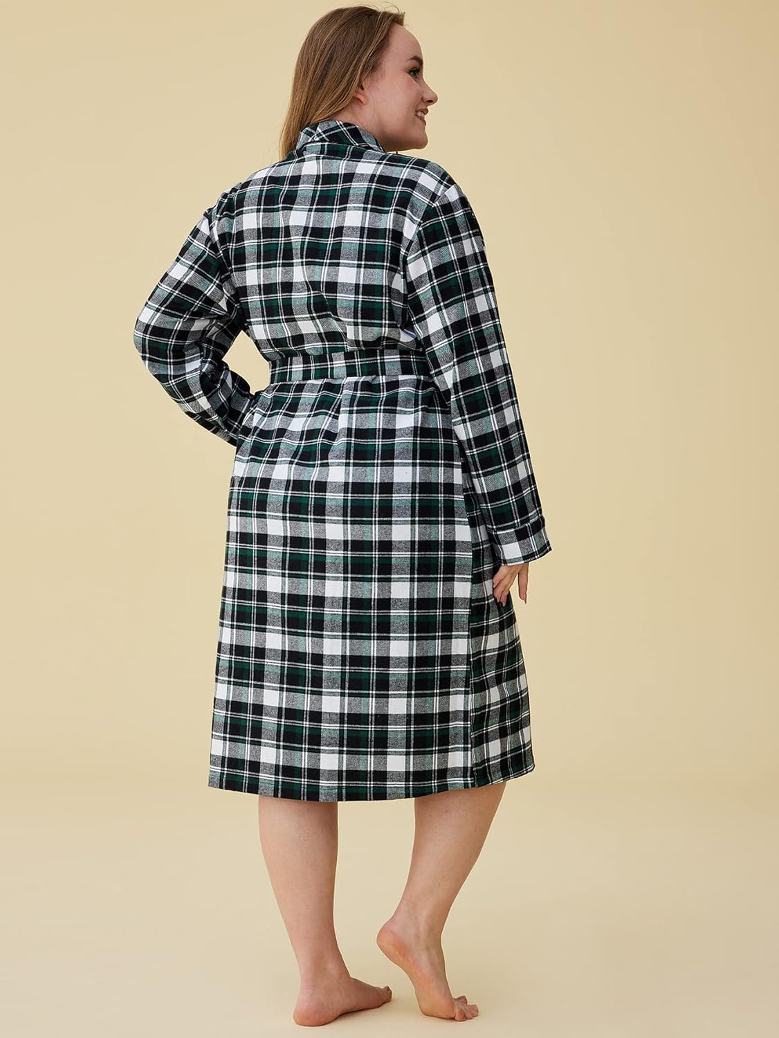 Latuza Women's Cotton Flannel Robe - Image 5