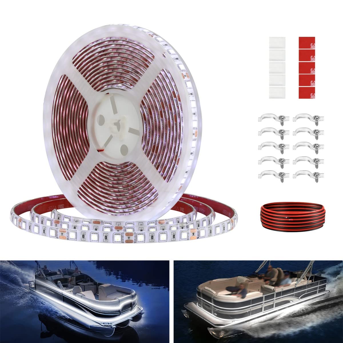 RVZONE Marine Led Boat Lights, Boat Interior Lights Night Fishing Li