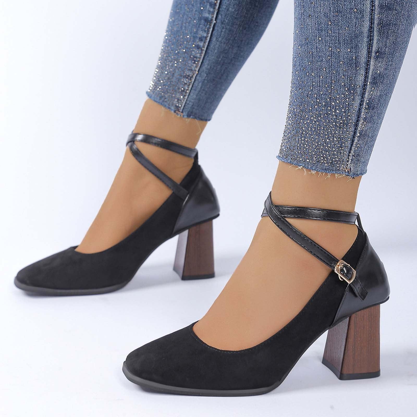 Mary Jane - Scarpe estive da donna, eleganti, con tacco alto | Scarpe con tacco, comode scarpe alte in pizzo, scarpe da sposa con piedi larghi, sandali con tacco, scarpe da sposa per feste
