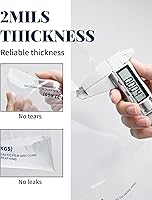 Vista 2 de FireKylin Paquete de 50 bolsas de hielo de 5 libras, bolsas de hielo resistentes con cordón (2 mils de grosor)