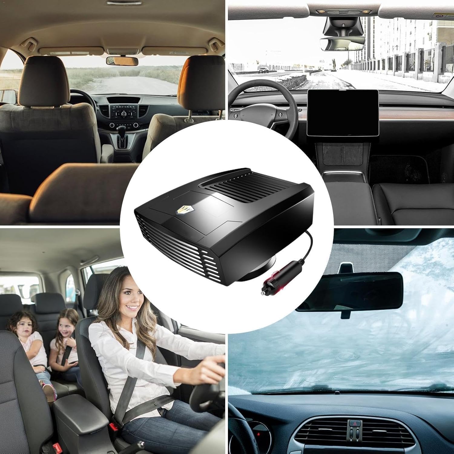 Portable Car Auto Defroster Fan Auto Window Defroster for Car Fan Vehicle Windshield Defogger