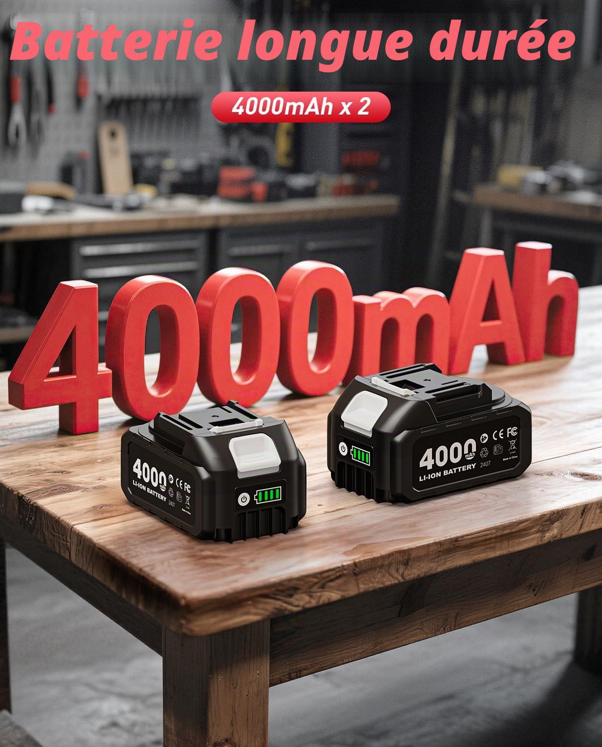 Meuleuse d'angle sans fil 21 V, 10 000RPM Disqueuse Sans Fil, 2x Batteries 4.0Ah, moteur sans balais, 3 vitesses, protection à serrage rapide, pour une coupe et un meulage précis