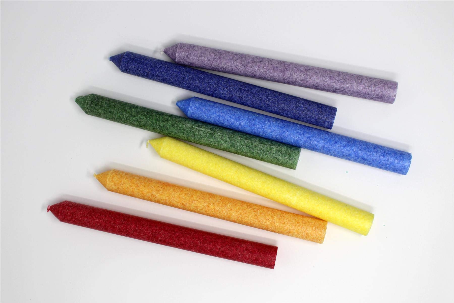 Extra Long Beeswax Blended Taper Candles - Orange Dripless Dinner Candles Sticks - 24 Inch Tall Pair