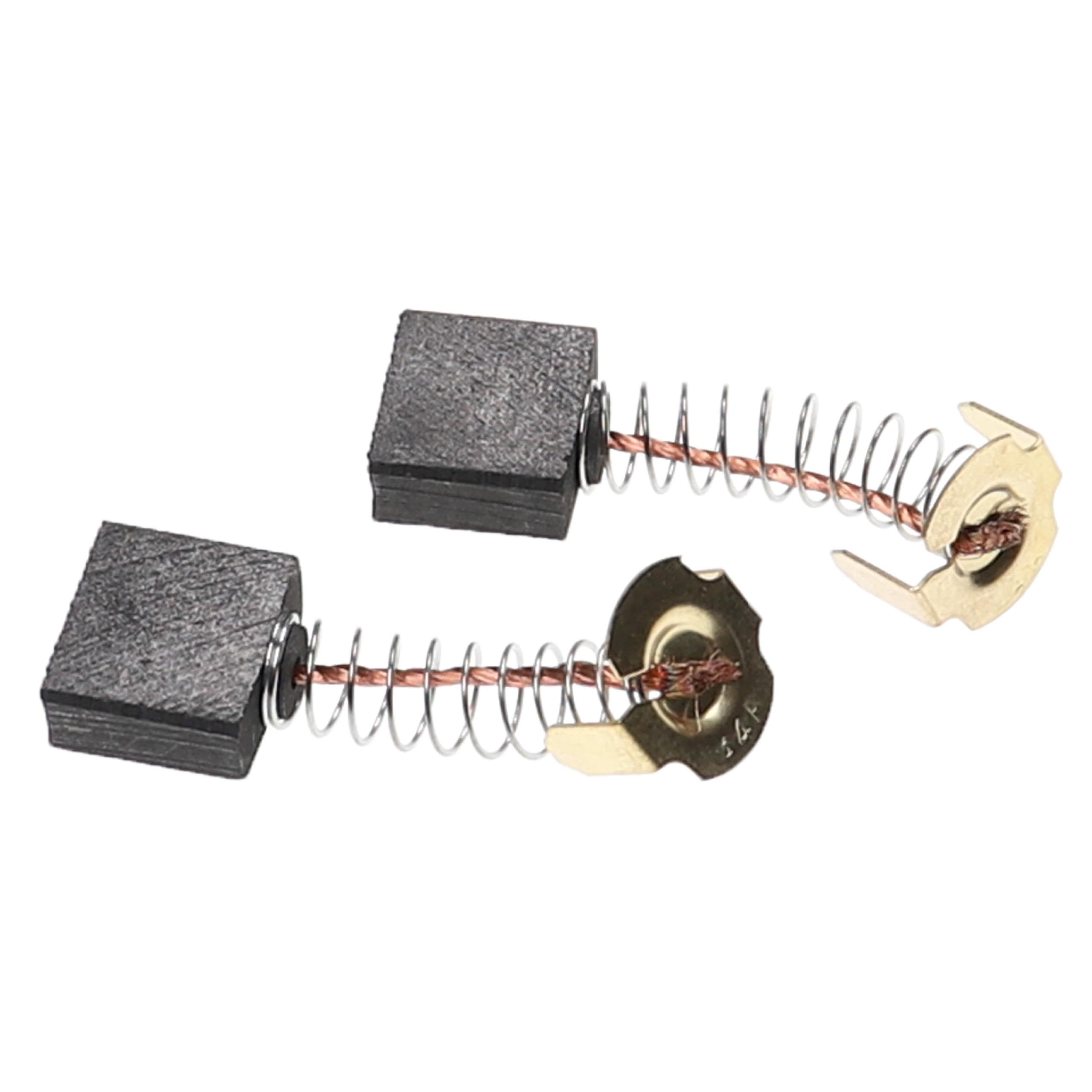 Vhbw 2 Escobillas De Carbón 7x7x17 Mm Con Resorte – Compatibles Con Hitachi H90SE, H90SC, H65SA Y Más