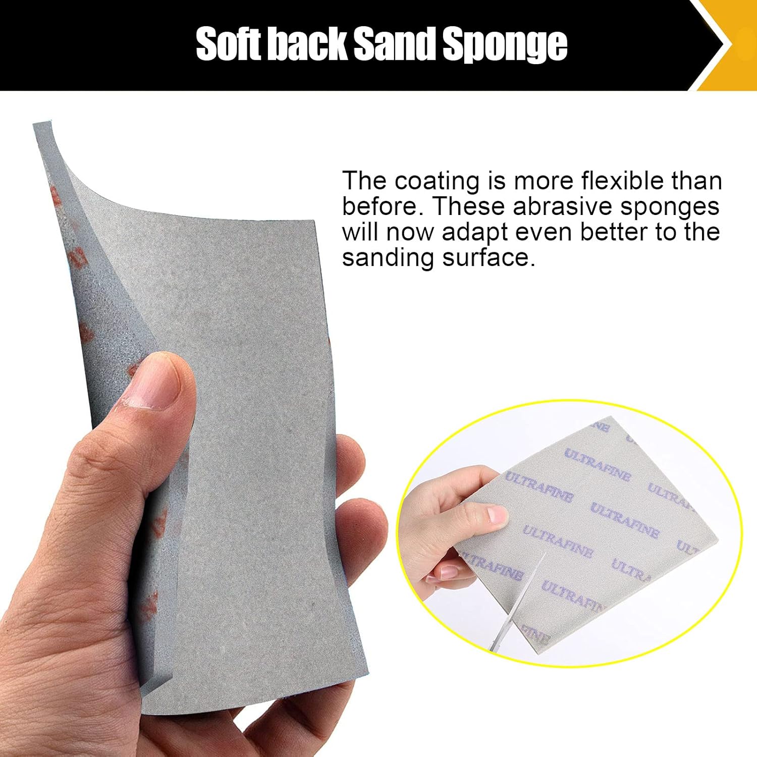 BOSHCRAFT 8 Pack Sanding Sponges, Sanding Block Washable and Reusable Sanding Pads Fine/Superfine/Ultrafine/Microfine Sanding Block Softback Sanding Sponge for Drywall Wood Metal 5.5”× 4.5" : Tools & Home Improvement