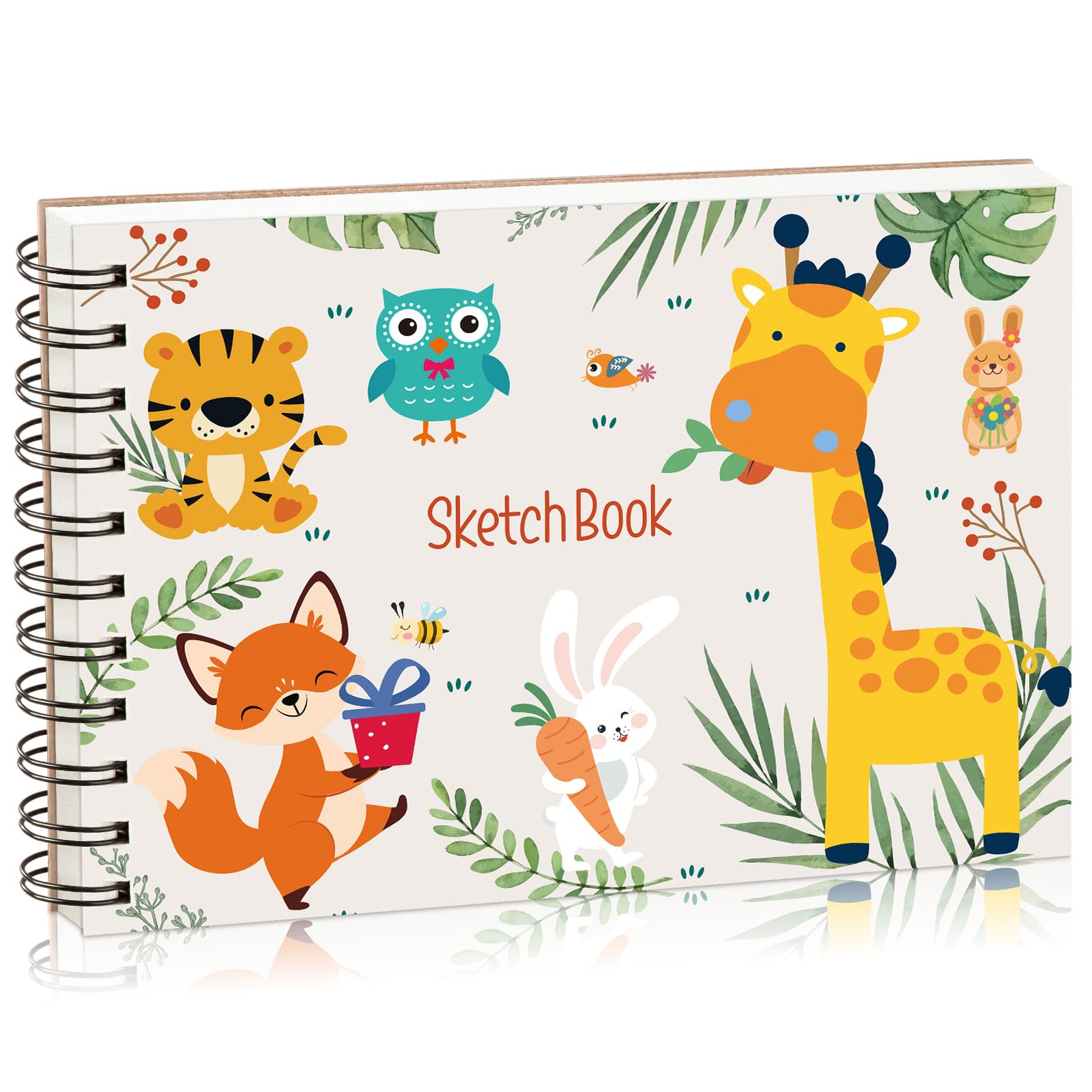 Skizzenbuch A5, Zeichenbuch Kinder 140g/m² Dickes Papier Skizzenblock Blanko für Künstler Profis Malbegeisterte (60 Blatt/120 Seiten)