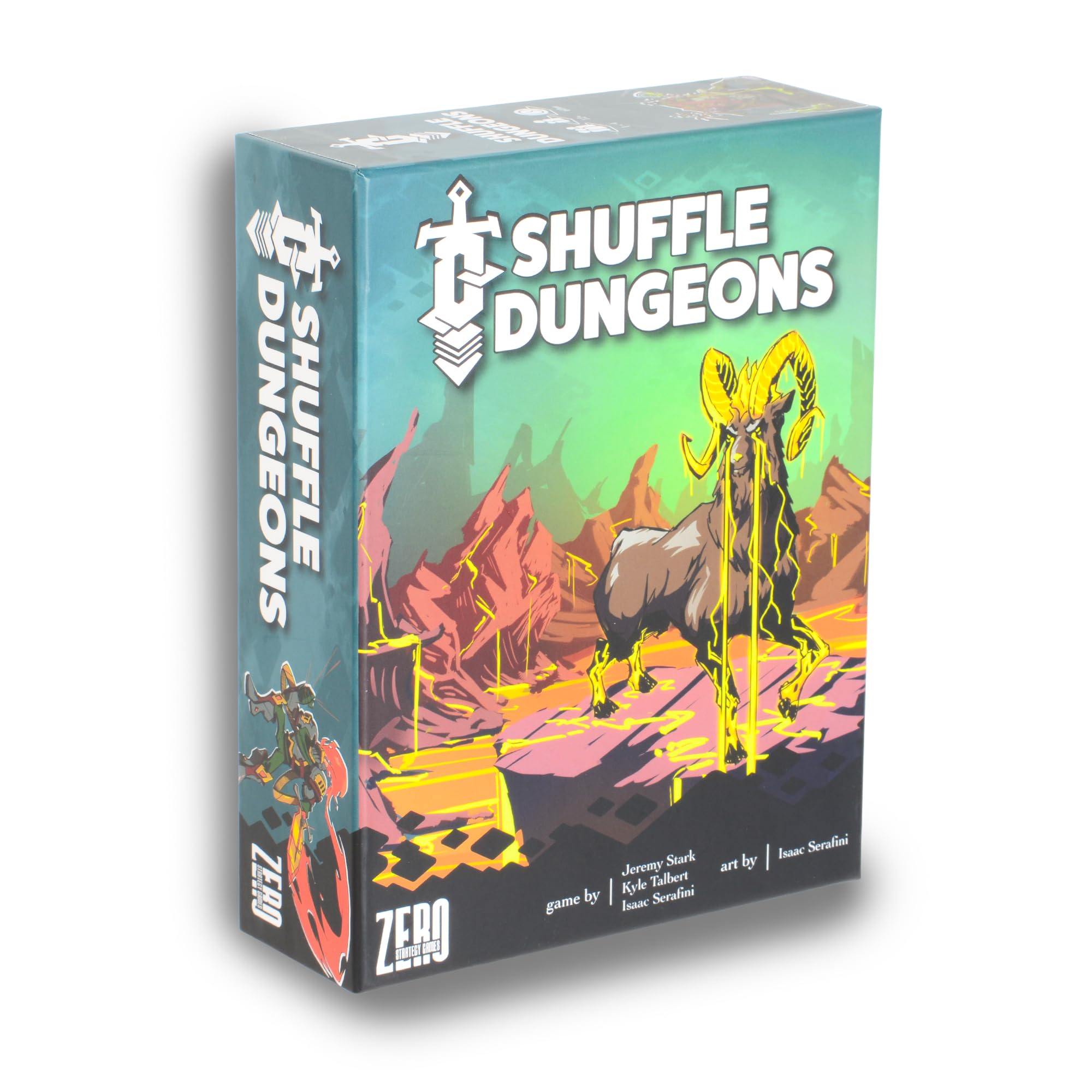 Zero Strategy Games Shuffle Dungeons Board Game - Solo and Co-op Dungeon Crawler for 1-4 Players