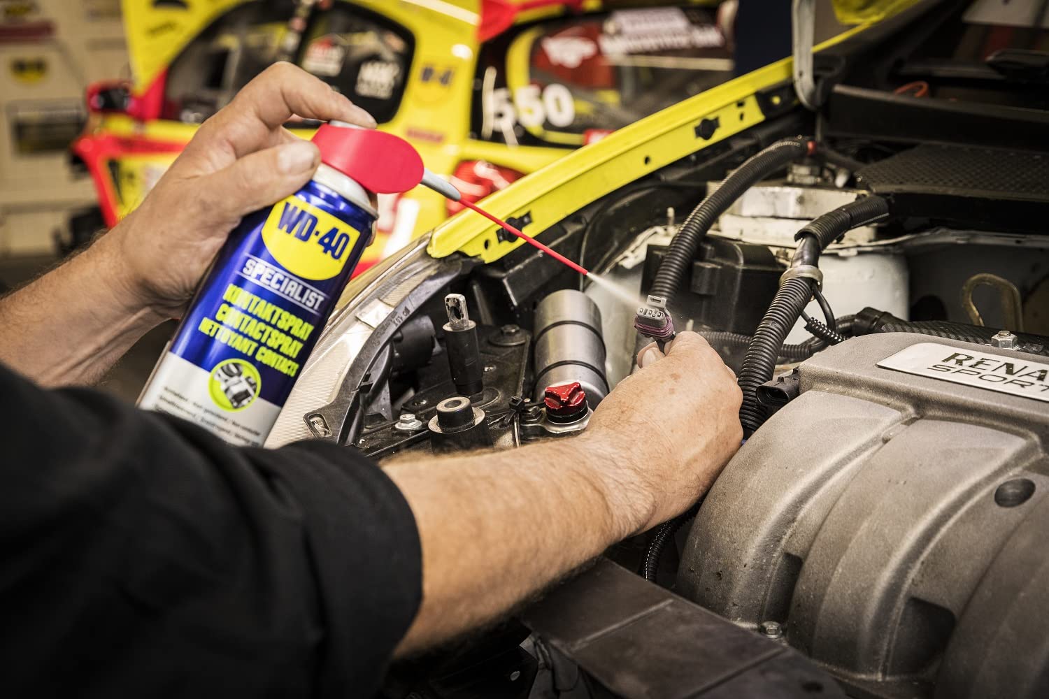 WD-40 - Pack 12 - Specialist - Limpiador de contactos, limpia todos los equipos electrónicos sin residuos - 400 ml x 12 botes