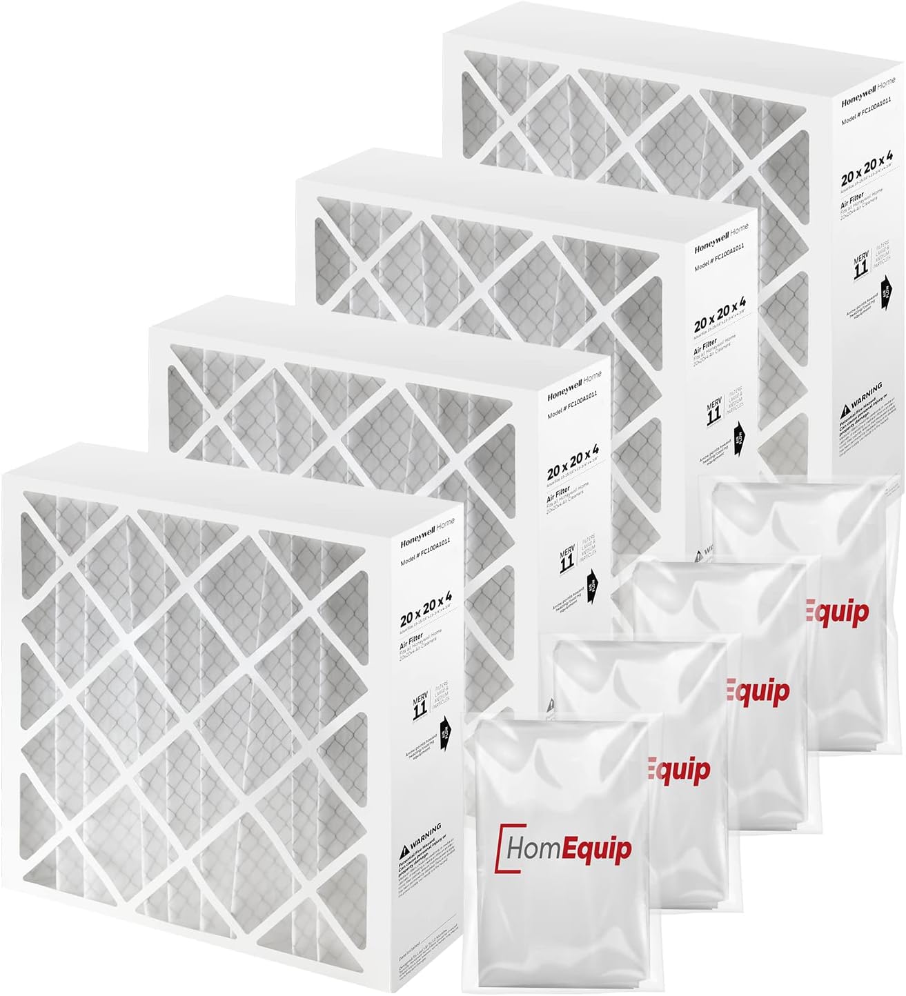 Honeywell 20x20x4 AC Furnace Air Filter Replacement FC100A1011 HVAC