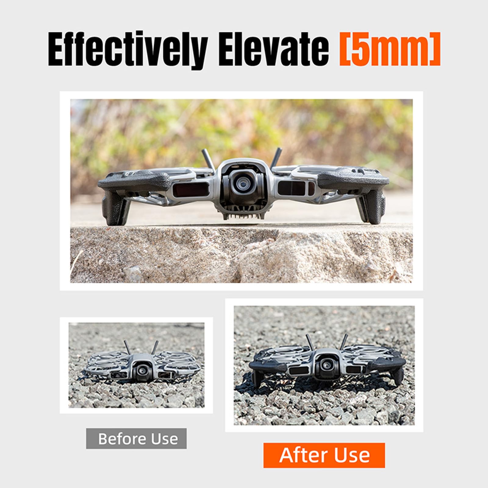 Neo 2 Protection d'hélice flottante pour drone DJI NEO 2, housse de flottabilité anti-collision augmentant la hauteur, protection de trépied surélevée compatible avec les accessoires de drone