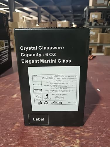 Miniatura 8 de PARACITY Juego de 2 vasos de Martini, vasos Coupé, soplados a mano, perfectos para cócteles, Martinis, Margaritas, fiestas, cajas de catering y