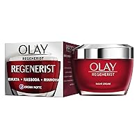 Olay Regenerist Crema Viso Notte. Crema Idratante Attiva Antirughe e Rassodante per