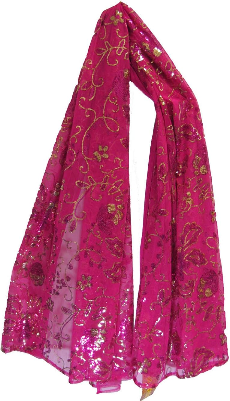 Pink sequin scarf Clearance