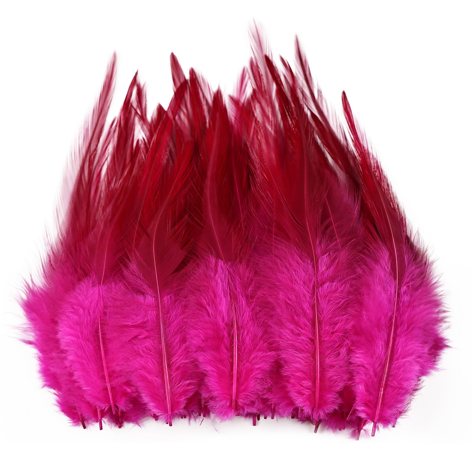 whitefeather Craft Feathers Bulk Pack - 300PCS Assorted Colorful Feathers for Crafting, Hat Decorating, Carnival DIY Projects (4-6 Inch Small Feathers, Synthetic Craft Materials) (White) — view 15