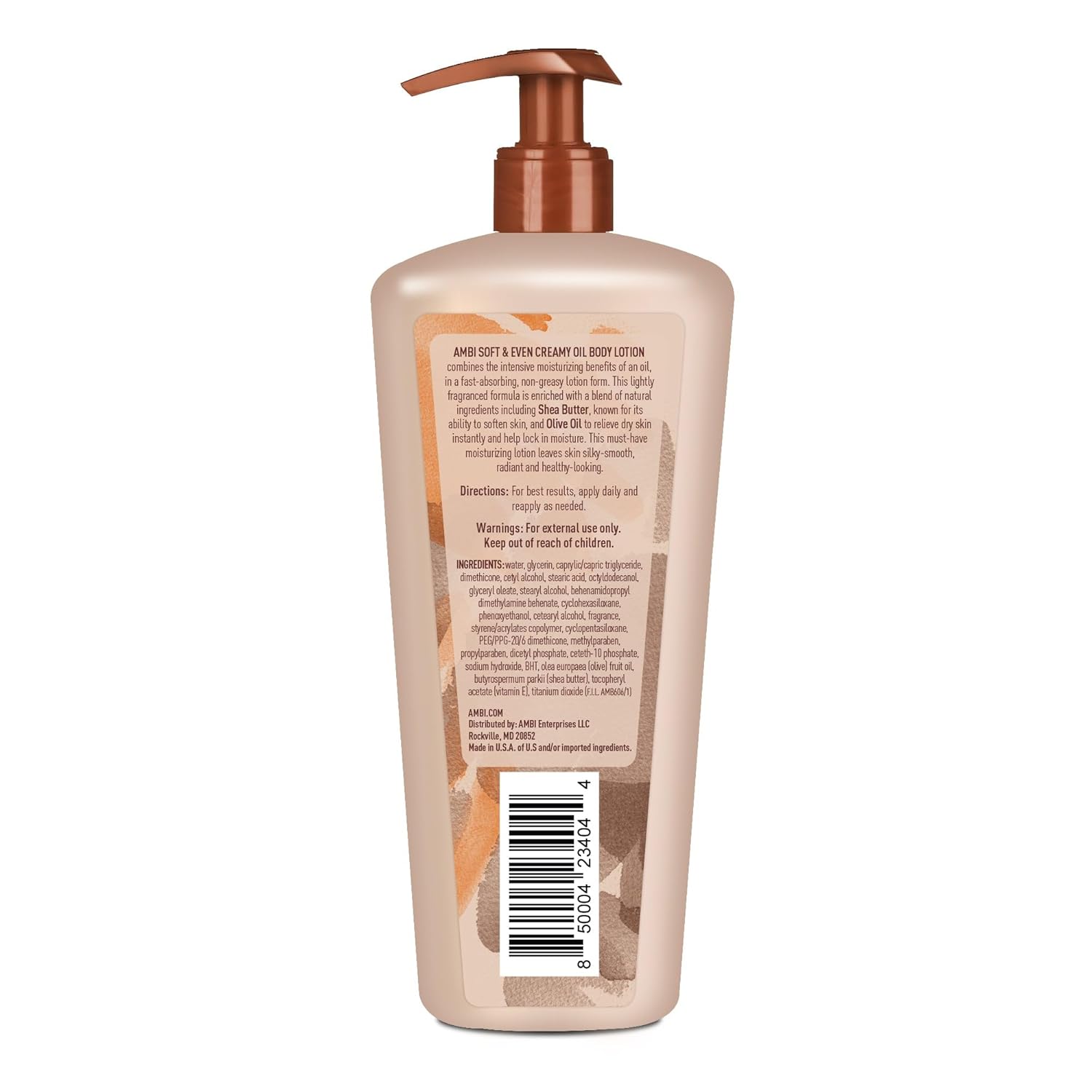 Ambi Skincare Soft & Even Creamy Oil Lotion, 12-Ounce Bottles (Pack of 3)