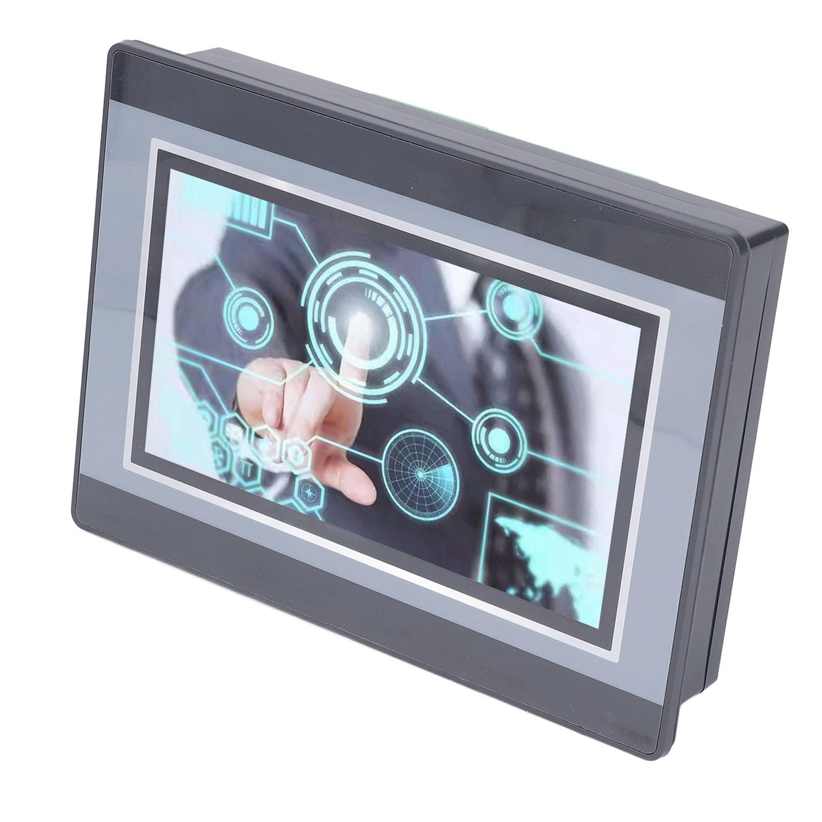 Placa Todo en HMI PLC, Monitor de Pantalla Táctil con Módulo de Pantalla TFT LCD de 7 Pulgadas, Módulo de Salida de relé de 12 Entradas y 8 Salidas, DC24V 5A para FX3U 20 40