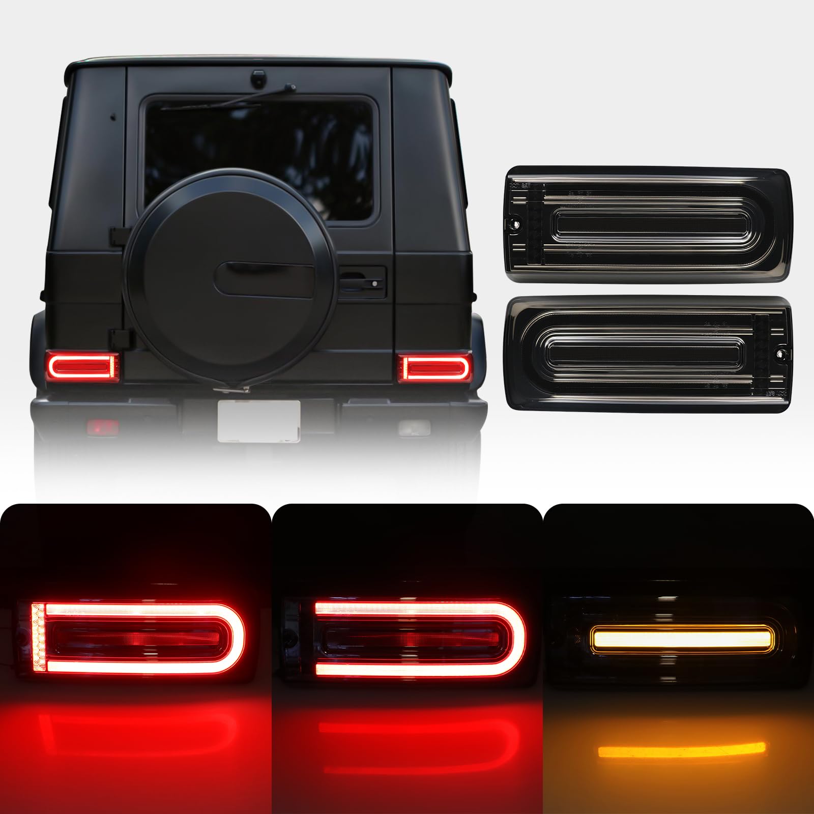 Amazon.com: SHINEFIT LED Tail Lights Replacement for G wagon W463