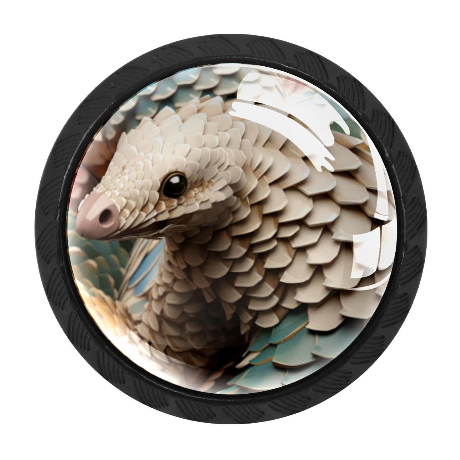CHENZZZZ 4 Pieces Dresser Knobs Pangolin Drawer knobs Cabinet Knobs Pull Handles for Home Kitchen Office