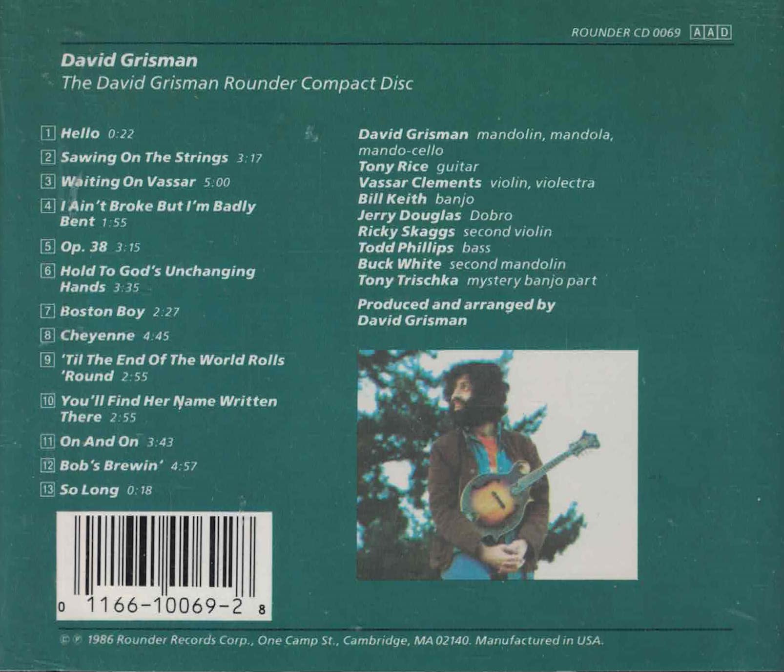 David Grisman Rounder Compact Disc