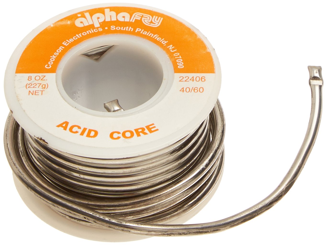 alpha fry AM22406 Cookson Elect 40/60 Acid Core Solder, No Size, No Color