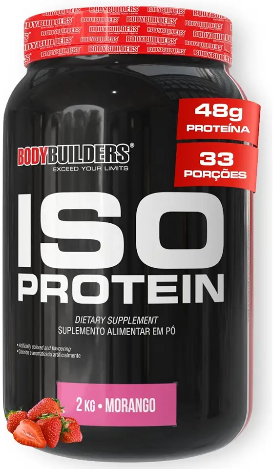 Whey Protein Iso Protein Morango 2kg - Bodybuilders
