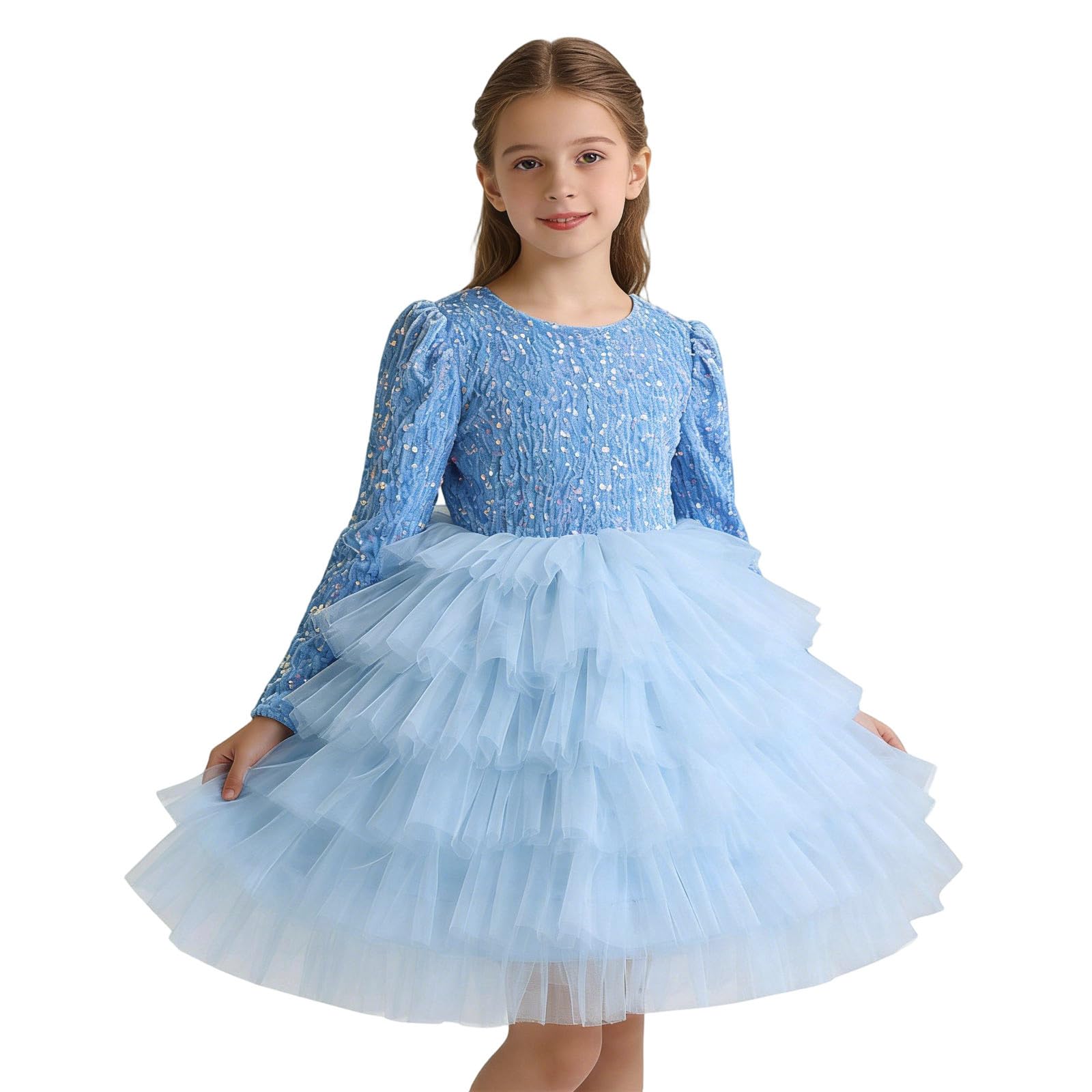 Vestidos para niña, falda, vestido infantil, vestido de niña, vestido festivo con falda, vestido de fiesta para cumpleaños, desfiles, actuaciones