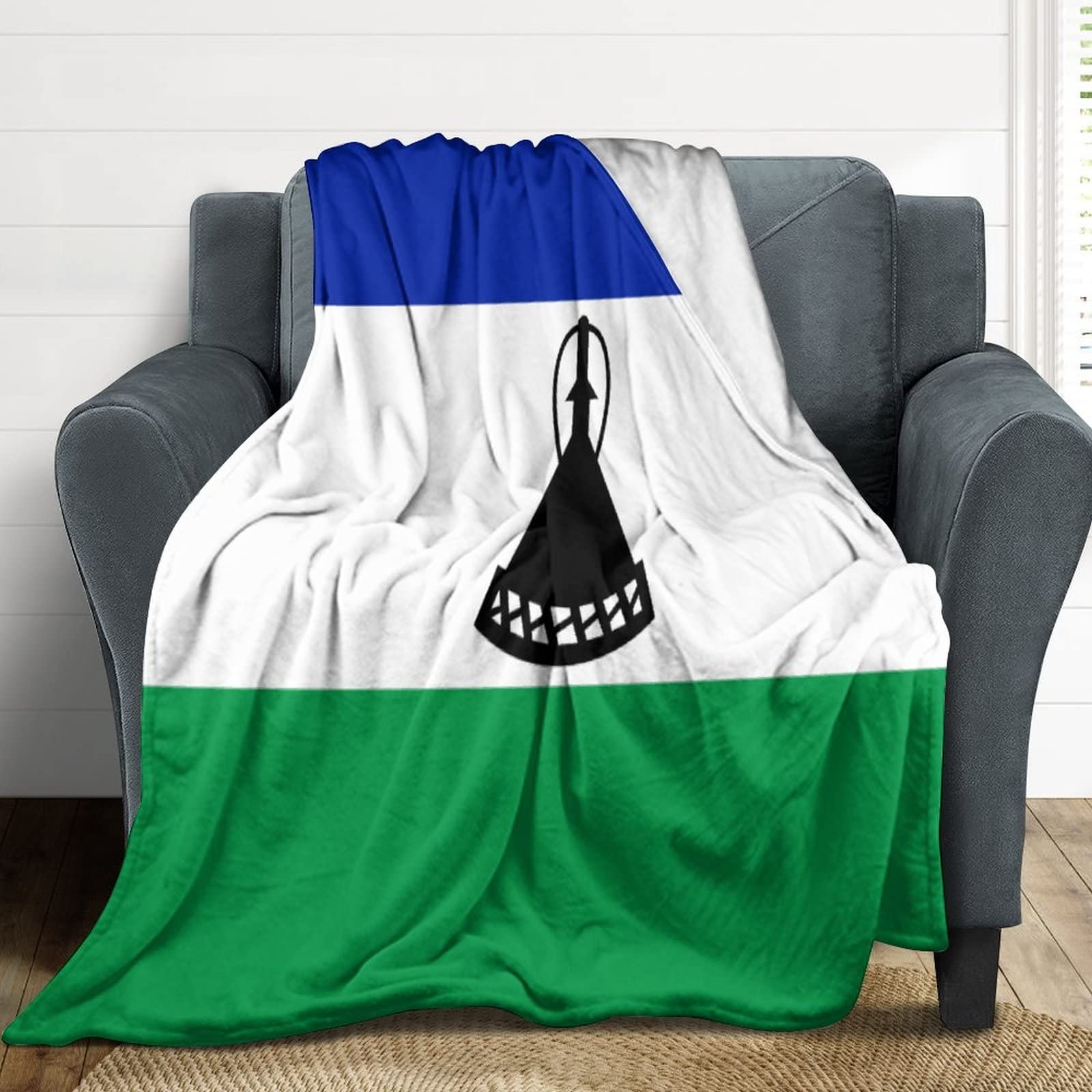 Couverture de lit en flanelle douce Lesotho 152x203 cm pour canapé