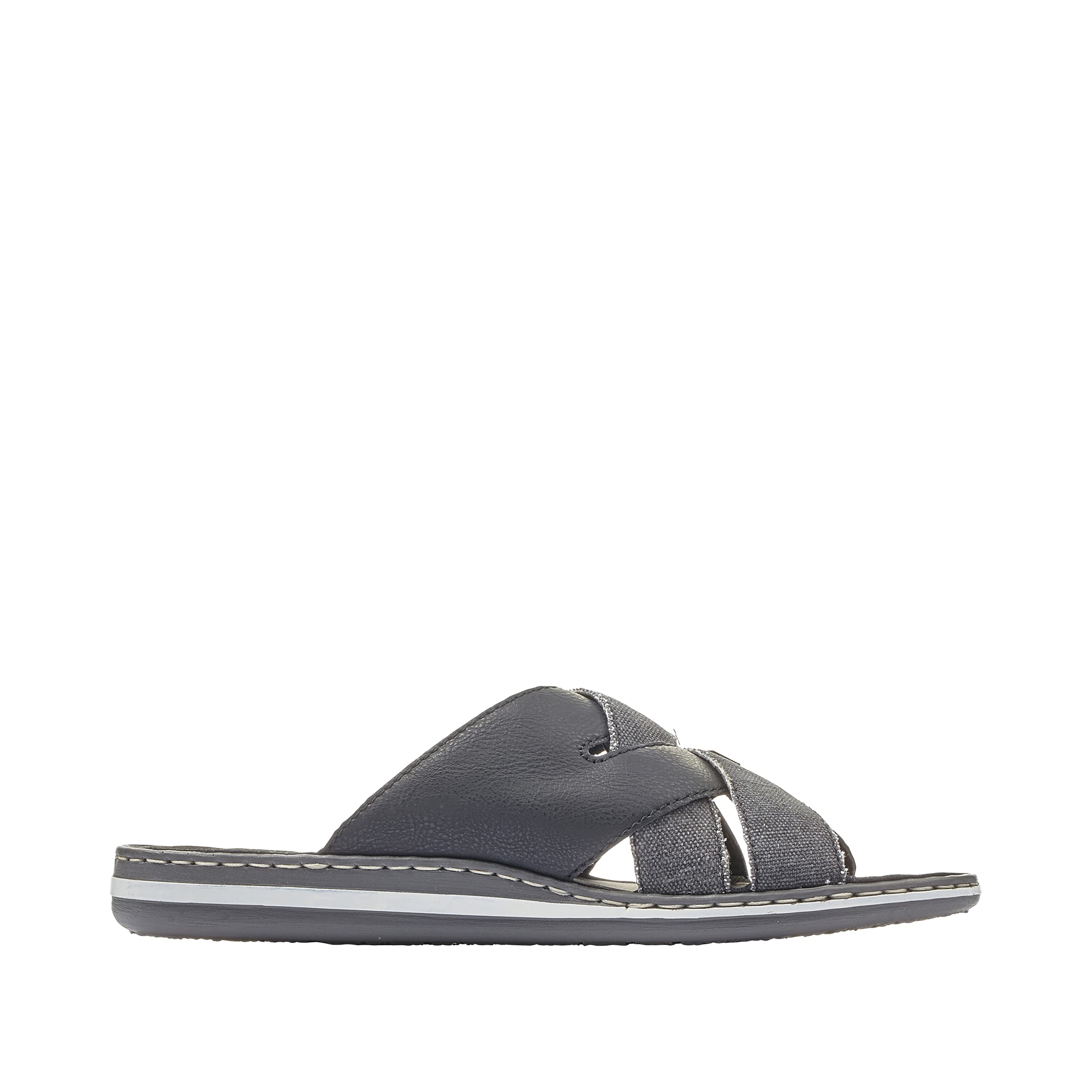 Rieker 25199-43 Herren Pantolette Synthetik grau