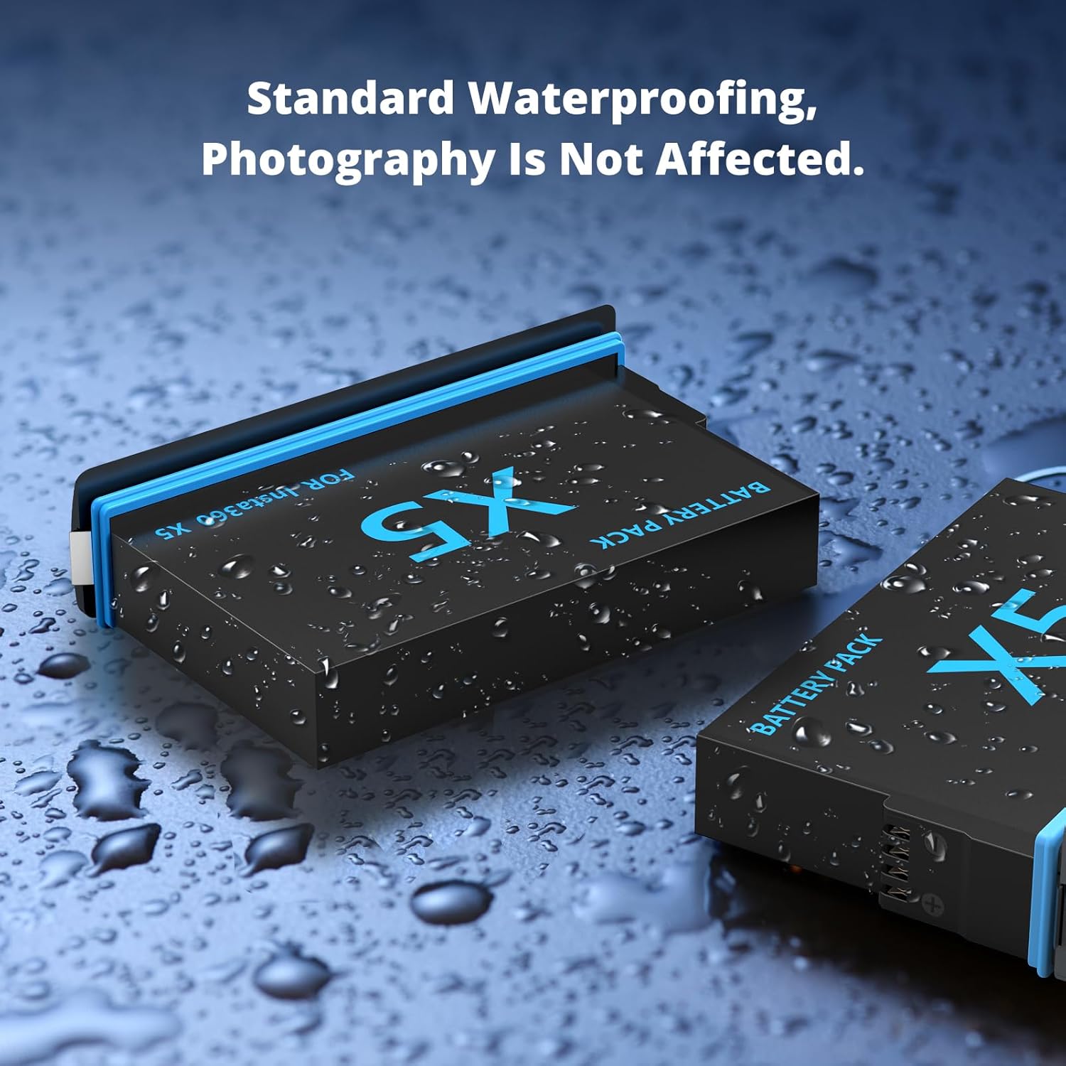 melasta 2-Pack 2800mAh Battery Charger Set Suitable for Insta360 X5 Camera, Dual-Slot Fast Charging Hub & Replacement Batteries fit for Insta 360 X5 Accessories