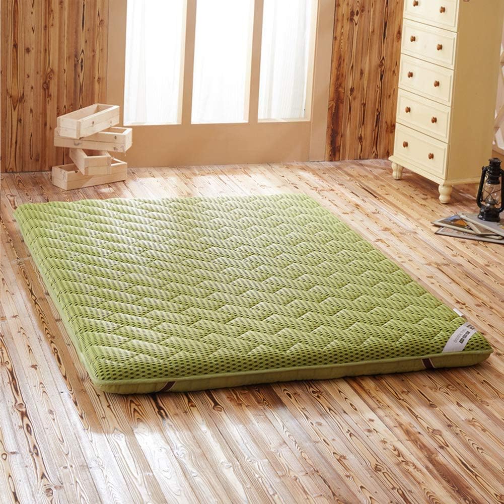 COLiJOL Colchón Grueso Antideslizante para Muebles, Colchón de Suelo Colchón de Suelo Plegable Colchón de Camping Portátil Colchón de Dormir para Niños Tumbona de Suelo Sofá Cama, Grosor: 9 Cm, Gris,