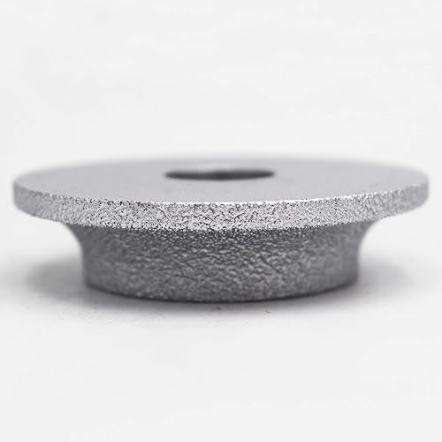 Miniatura 6 de SHDIATOOL Perfil de 3 pulgadas de altura de rueda de diamante de mano de perfil 0.591 in Demi-bullnose Edge Rectificado para piedra mármol granito