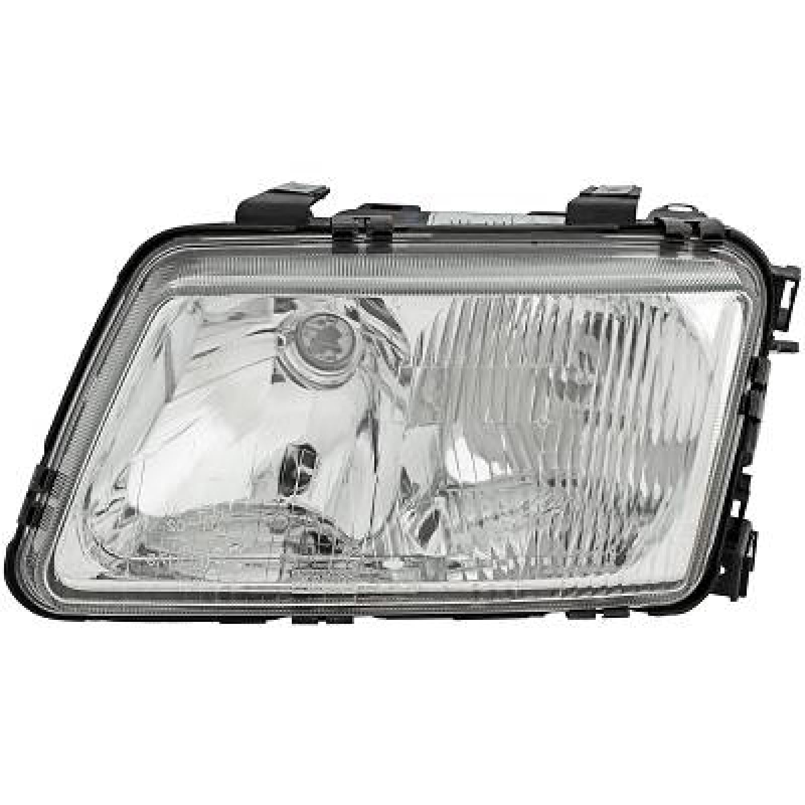 Faro delantero izquierdo H1 H7 compatible con Audi A3 1996-2000 Halógeno