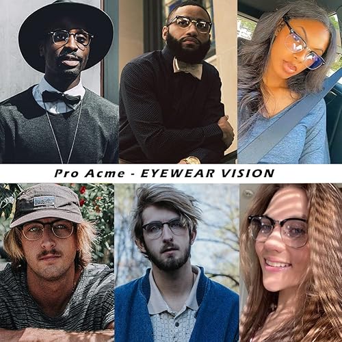 Miniatura 2 de Pro Acme Gafas de bloqueo de luz azul Semi Rimless Frame Filter Blue Ray Gafas de computadora