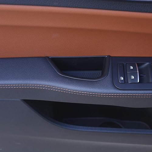 Miniatura 3 de CHEYA Caja de almacenamiento para manija interior de la puerta delantera del automóvil, bandeja para teléfono, organizador de puerta trasera para