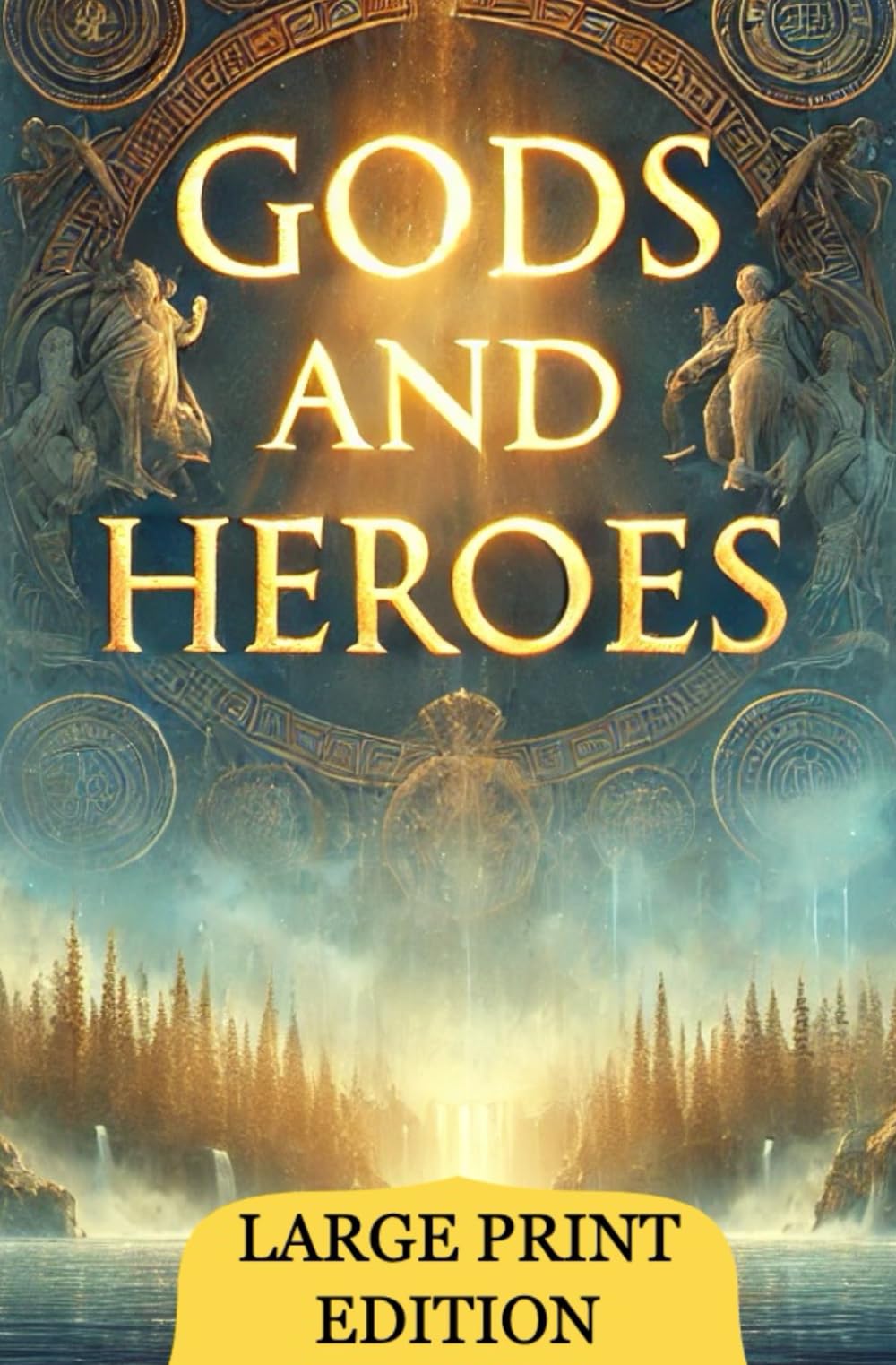 Gods and Heroes (Large Print Edition): Stories of Power, Wisdom, and Courage in Greek Mythology Shaping the World of Ancient Beliefs and Eternal Legends