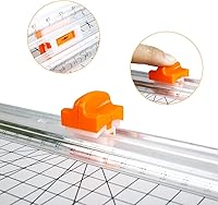 Vista 2 de Firbon Cuchilla de repuesto para cortador de papel con diseño de protección automática de seguridad para recortadora de papel A4 en blanco y negro