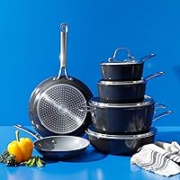 Vista 6 de Sur La Table Kitchen Essentials Juego de Utensilios de Cocina de 10 Piezas de Aluminio Forjado con Interior Antiadherente de Cerámica de Titanio