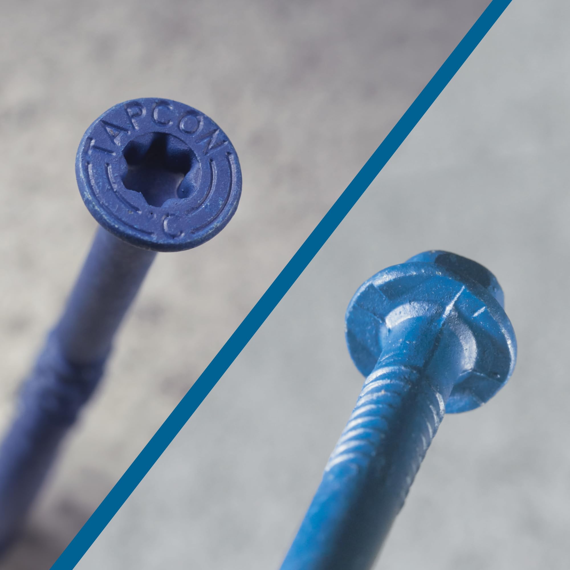 Amazon.com: Tapcon 1/4 x 1-1/4 Inch Blue Climaseal® Hex Head