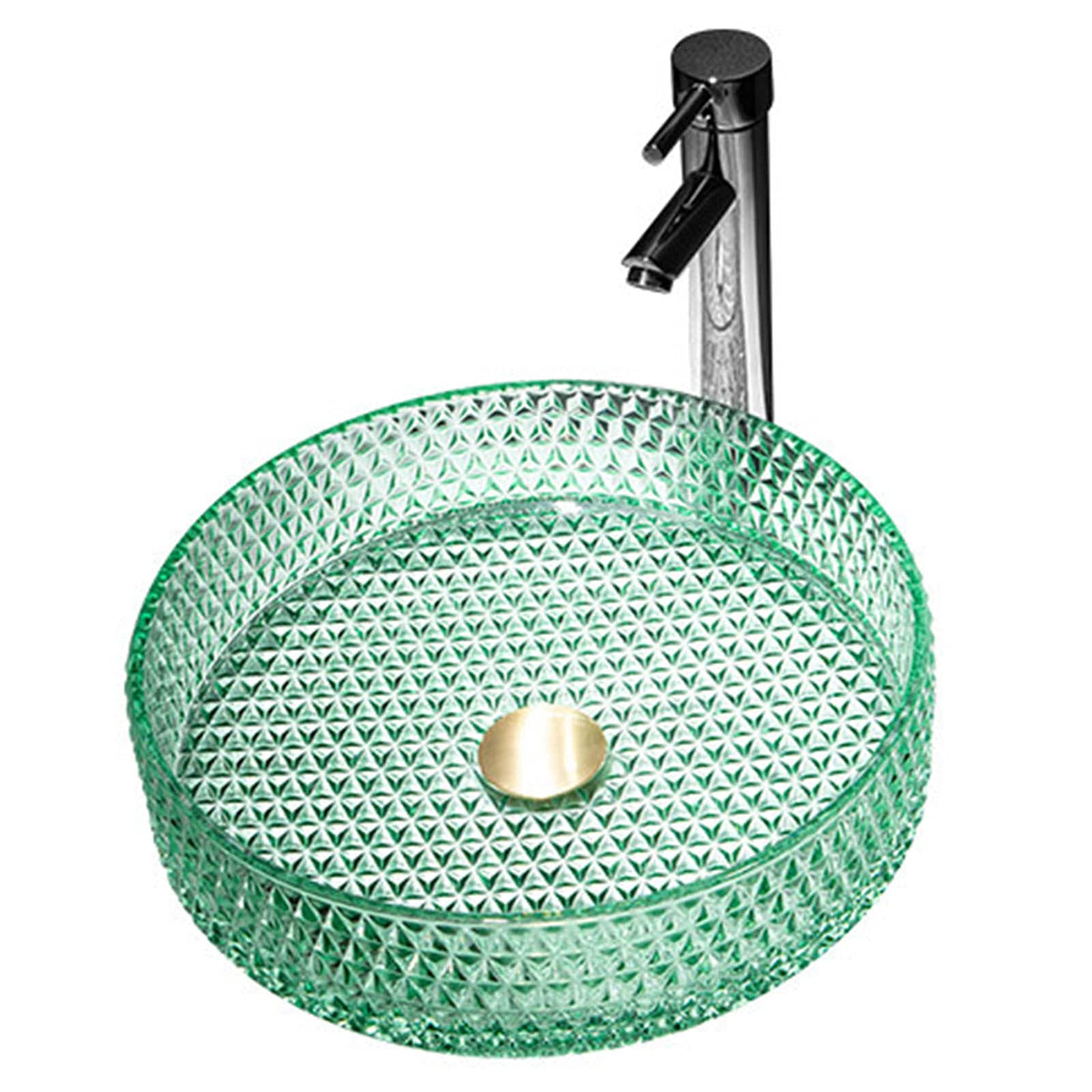 Vasque cylindrique en verre trempé pour optimiser un petit espace de bar