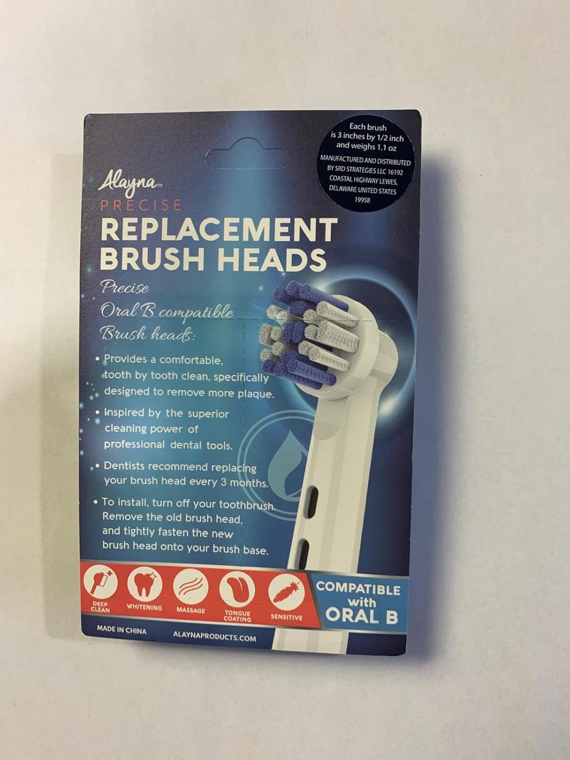 Replacement Toothbrush Heads Compatible with Oral B Braun- Pack of 4 Professional Electric Toothbrush Heads- Precision Refills for Oral-b 7000, Clean, OralB Pro 1000, 9600, 500, 3000, 8000, Plus!