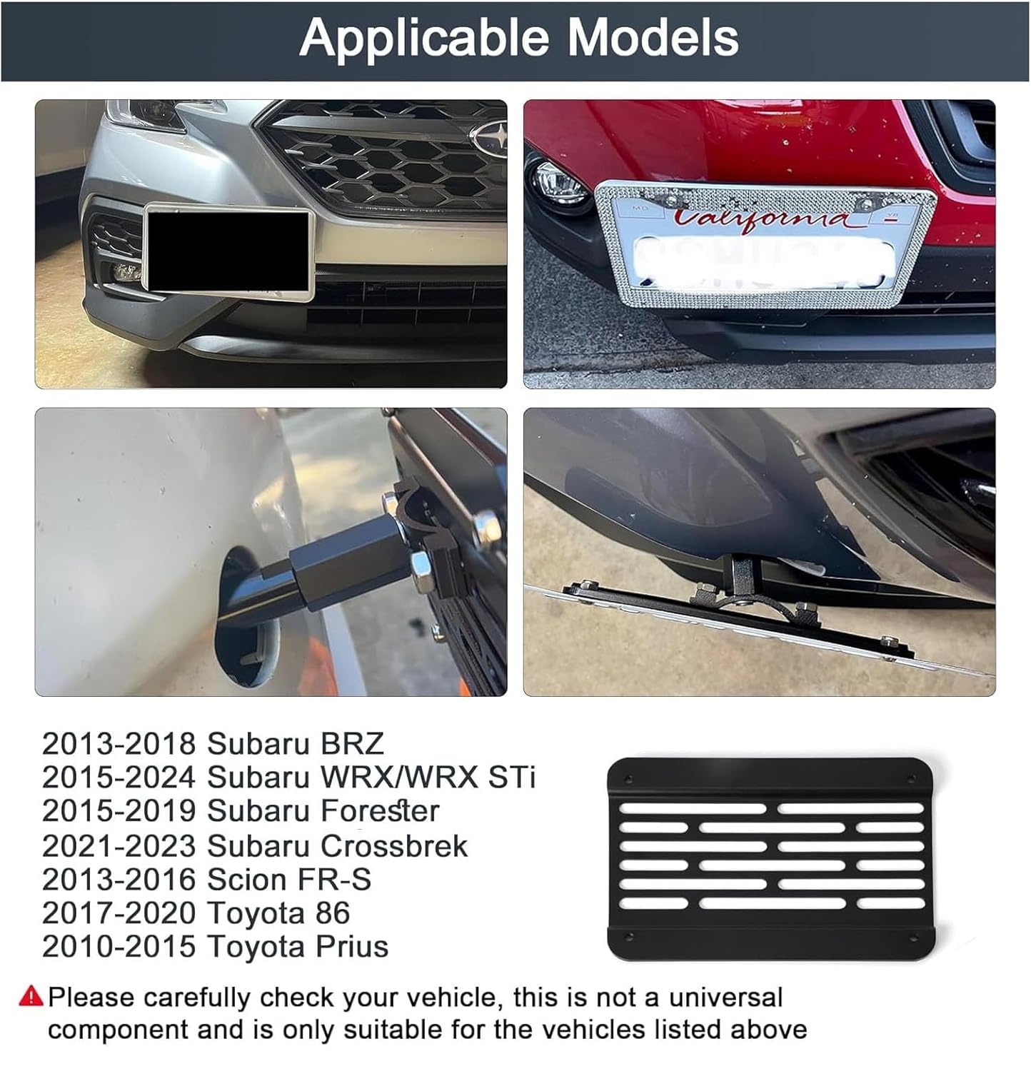 車に取り付けるタイプです！！！ Amazon.co.jp: CNSPEED フロントバンパー 牽引フック ナンバー