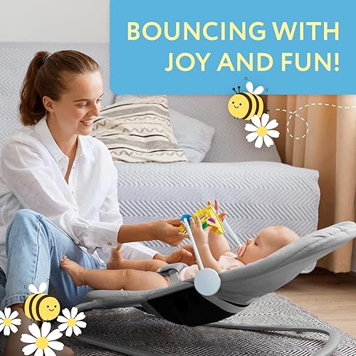 Miniatura 6 de IMPRESA Barra de juguete de madera para Baby Bjorn Bouncer para fascinar a tu hijo - Arco de juguete universal de abeja de miel destinado a