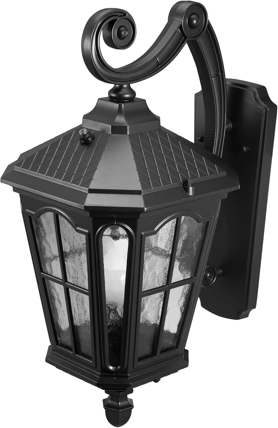 Koda Outdoor 19" LED Wall Lantern Exterior Wall Light Wall Sconce with Dusk to Dawn Weather-Resistant, Black Wall Light, LED Bulb Included, for Patio Entryway Garage