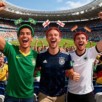 2026 Soccer World Cup Brazil Flag Headband Game Day Cheering Brazil Flag Hairband Funny Sports Fans Game Day Accessories