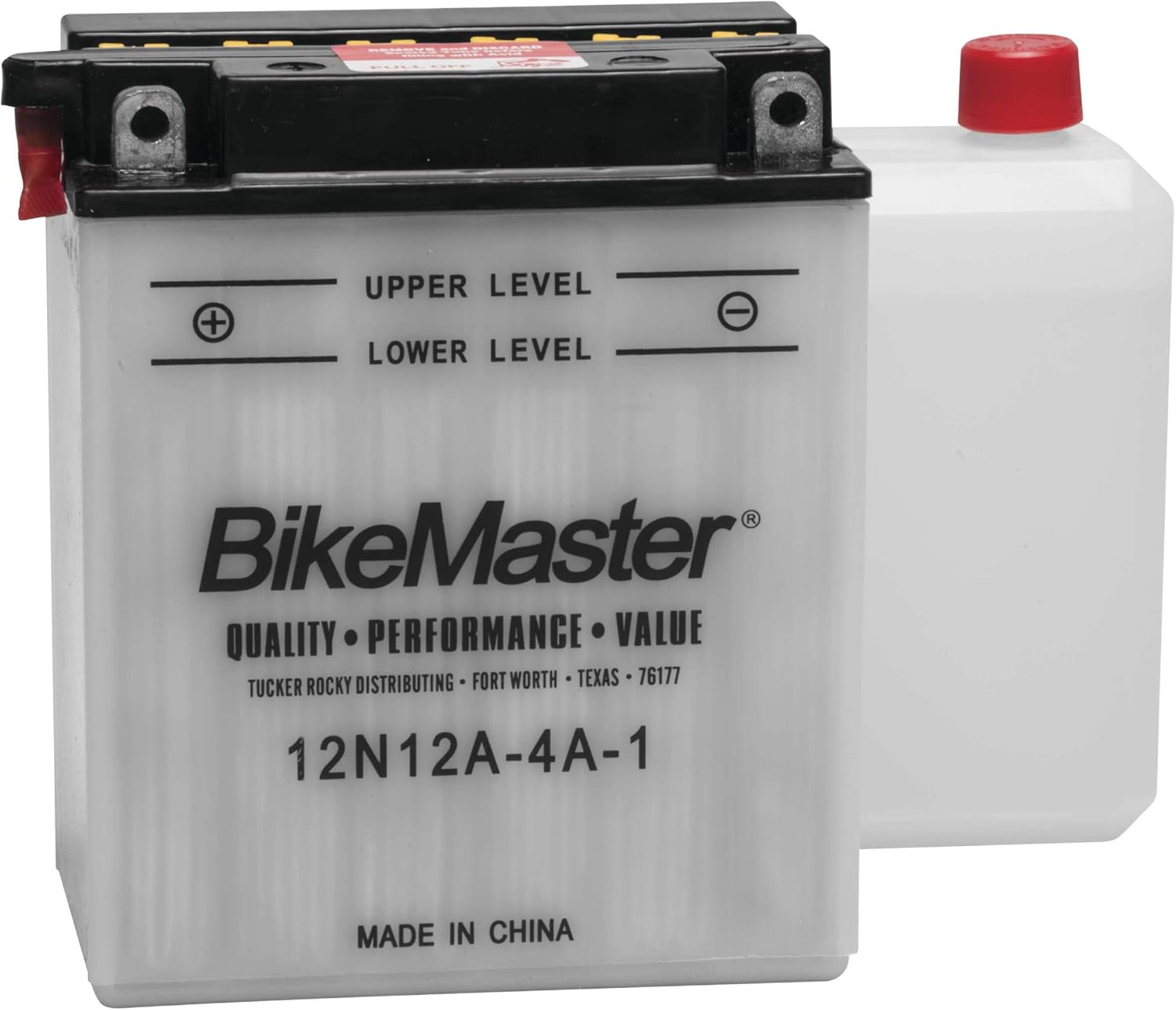 BikeMaster Performance Conventional Battery 12N12A-4A-1