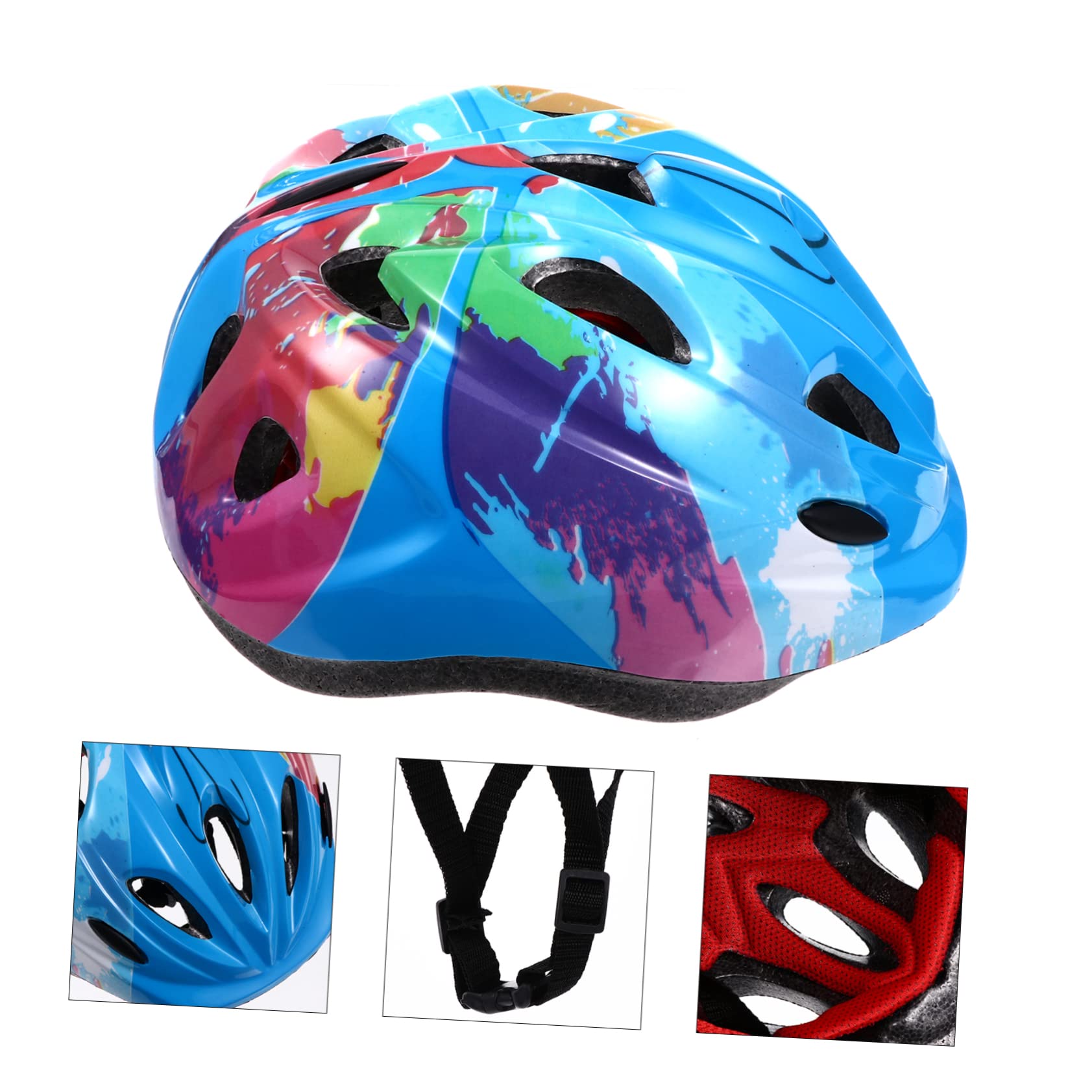 Toddmomy 2pièces Casque De Vélo pour Garçon Fille Légère Et pour Activités De Plein Air Floral