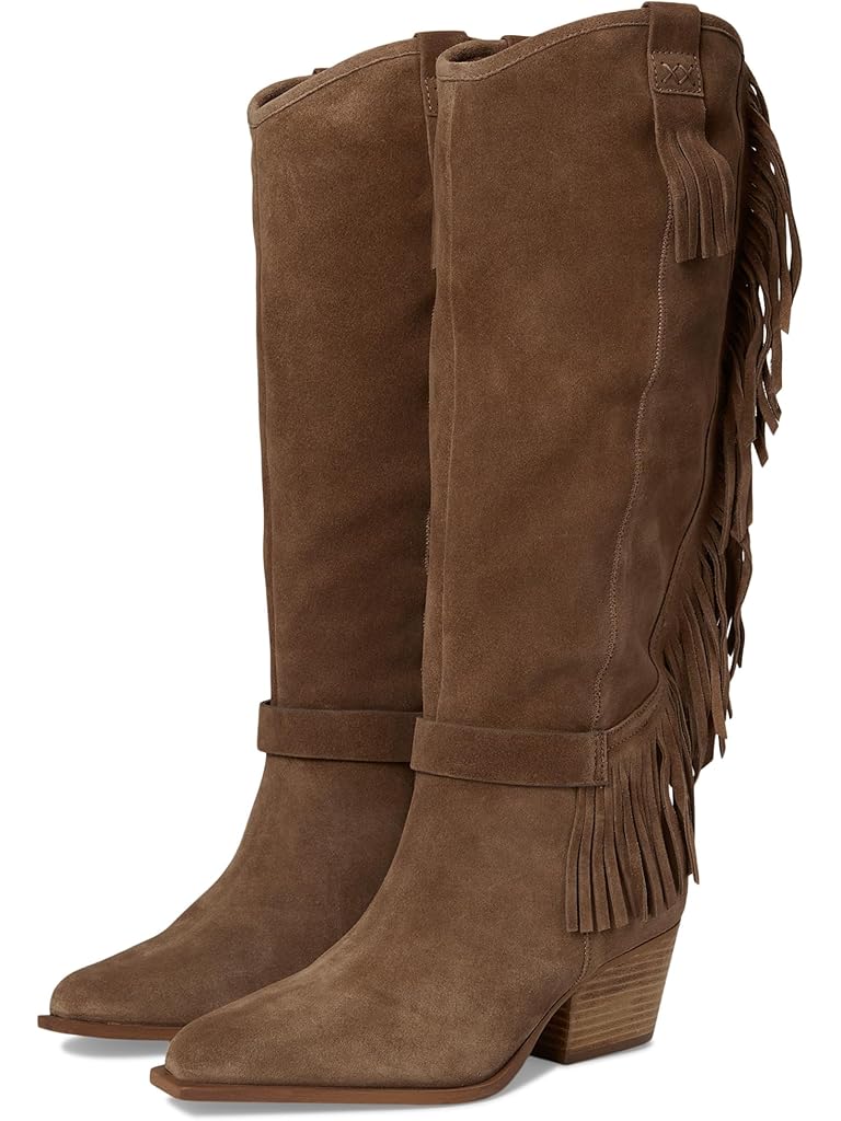 Brown Free People Faith Fringe Western Boots