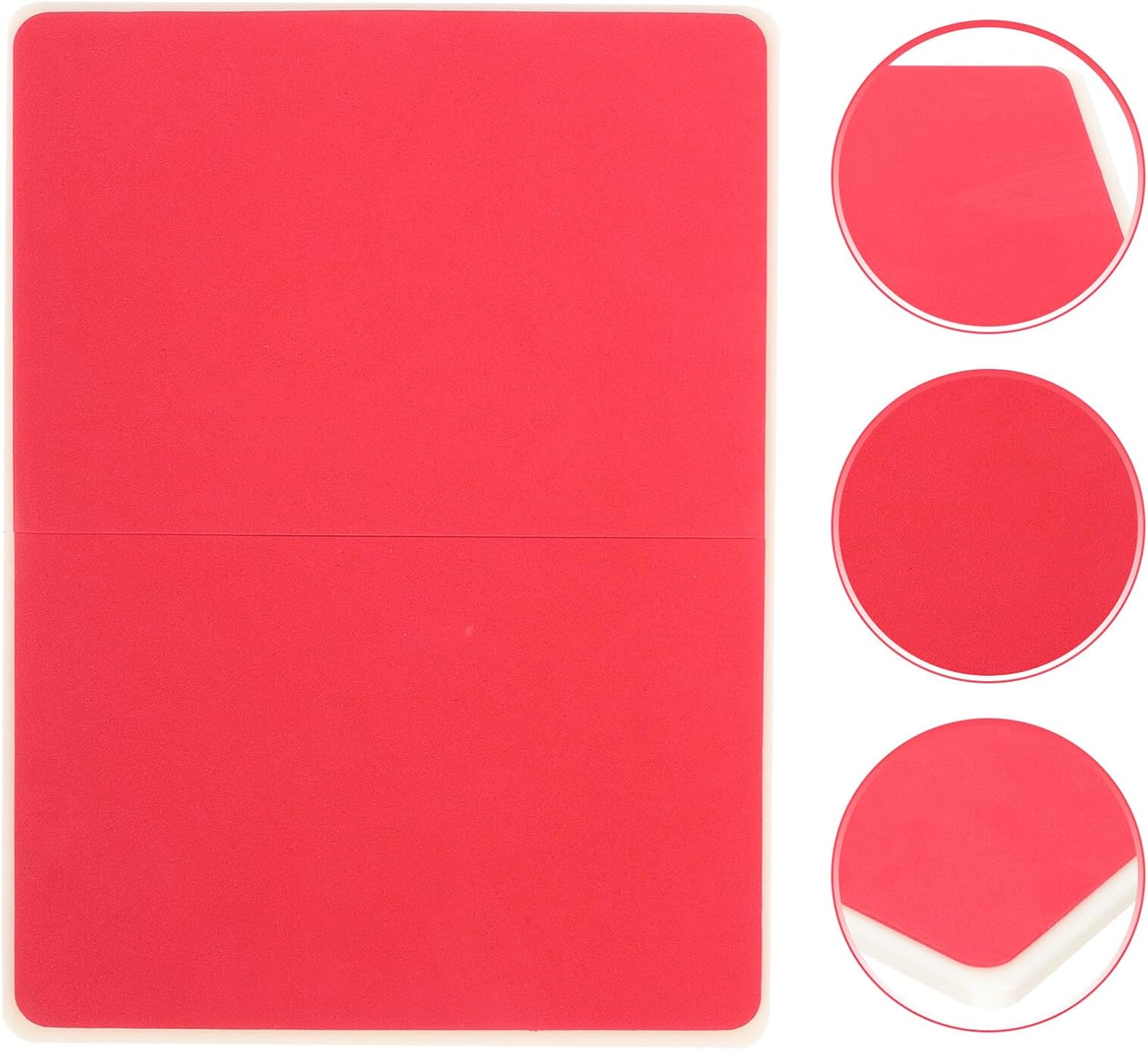 HANABASS Foam Karate Board Taekwondo Breaking Board 10mm Thick Medium Red for Martial Arts Practice and Grading