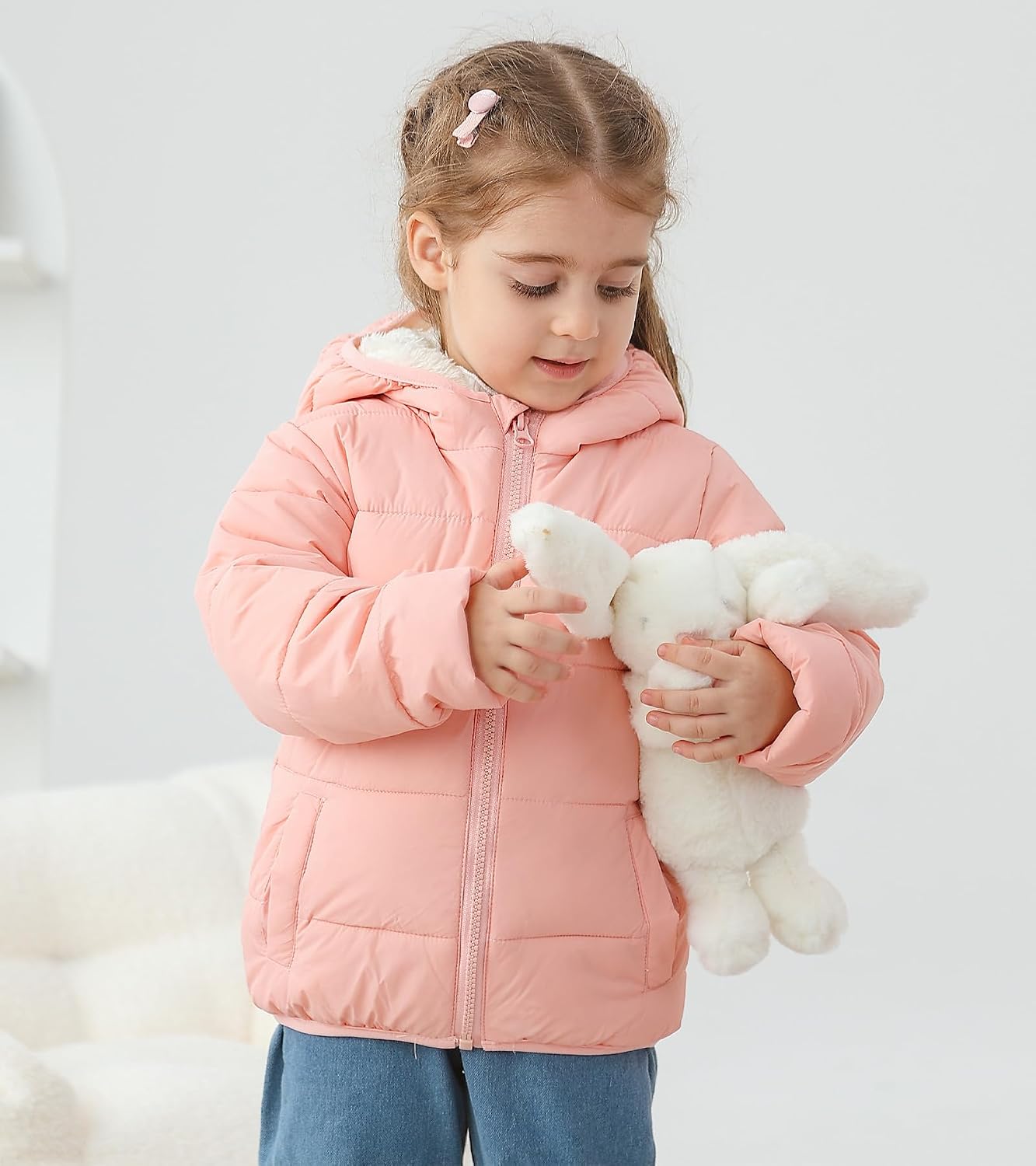 BFUSTYLE Toddler Winter Coats Fleece Thicken Jacket for Baby Girls Boy 1-5T | Infant Girls Boys Warm Jackets,Zipper Closure Lightweight Windproof Daycare Winter Clothes